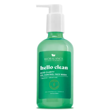 Gel de curatare cu Acid Salicilic + Acid Azelaic Hello Clean Acid Clarity, 250ml, Bio Balance