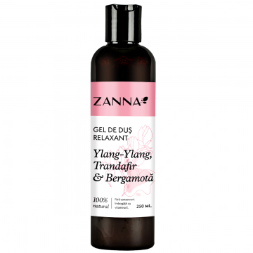 Gel de dus relaxant cu ylang-ylang si bergamota, 250ml, Zanna
