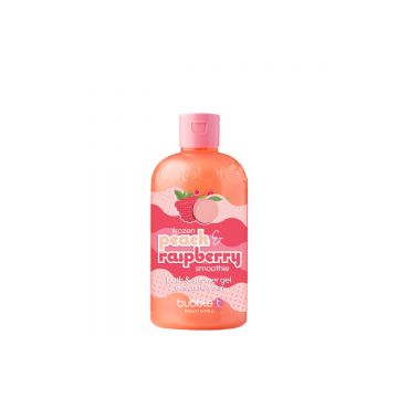 Gel de dus si baie cu aroma de piersica si zmeura, 500ml, Bubble T