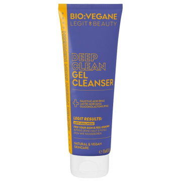 Gel pentru curatarea profunda a tenului cu BHA AHA & PHA Legit Beauty, 125ml, Bio:Vegane