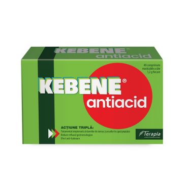 Kebene antiacid 40 comprimate masticabile
