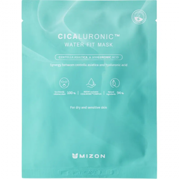 Masca de fata calmanta Cicaluronic Water Fit, 24ml, Mizon