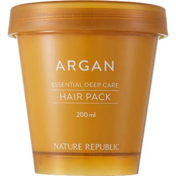 Masca pentru par deteriorat Argan Essential Deep Care Hair Pack, 200ml, Nature Republic
