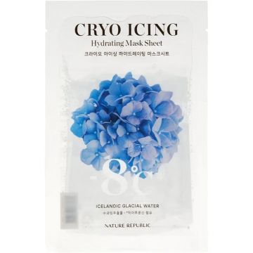 Masca servetel hidratanta cu efect racoritor Cryo Icing, 27ml, Nature Republic