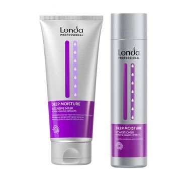 Pachet Londa Professional Deep Moisture – Masca intensiva 200 ml + Balsam 250 ml pentru hidratare si netezire imediata