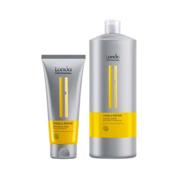 Pachet Londa Professional Visible Repair – Balsam 1000 ml + Masca intensiva 200 ml