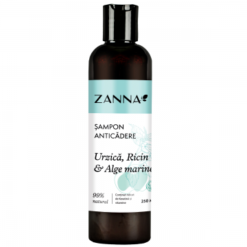 Sampon anticadere cu urzica si ricin & alge marine, 250ml, Zanna