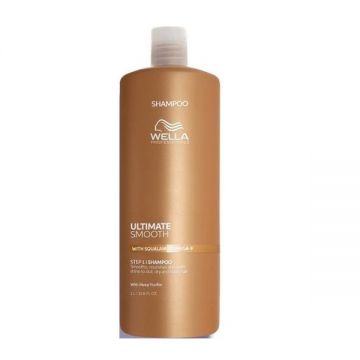 Sampon hidratant pentru par uscat si lipsit de stralucire cu Squalane & Omega 9 Ultimate Smooth, Wella Professionals (Gramaj: 1000 ml)