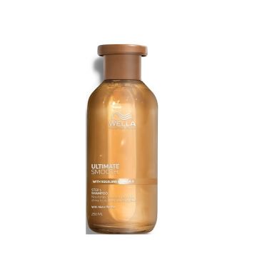 Sampon hidratant pentru par uscat si lipsit de stralucire cu Squalane & Omega 9 Ultimate Smooth, Wella Professionals (Gramaj: 250 ml)