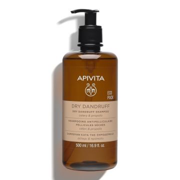 Sampon impotriva matretii uscate Apivita, 500 ml