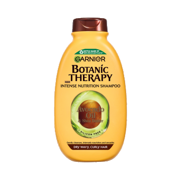 Sampon pentru parul uscat ondulat si cret Botanic Therapy Avocado Oil, 400ml, Garnier