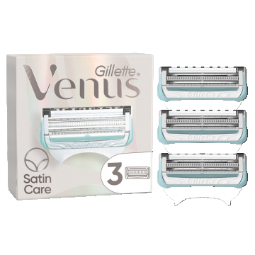 Set rezerve aparat ras pentru zona intima Venus Satin Care, 3 bucati, Gillette