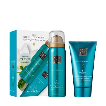 Set Rituals of Karma Crema de corp, 70 ml + Spuma de baie, 50 ml