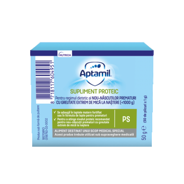 Supliment proteic pentru nou-nascuti, 50g, Aptamil
