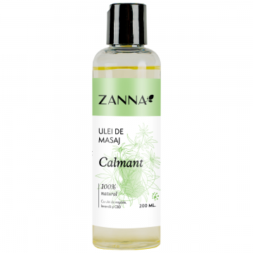 Ulei de masaj Calmant, 200ml, Zanna