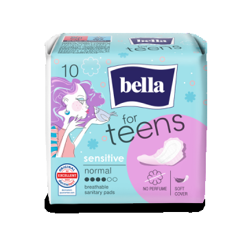 Absorbante igienice Teens Sensitive, 10 bucati, Bella