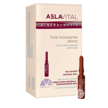 Aslavital Mineralactiv fiole hidratante detox 7 fiole