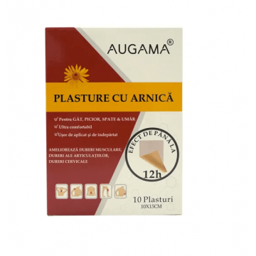 Augama Plasturi cu arnica 10 x 15 cm 10 bucati