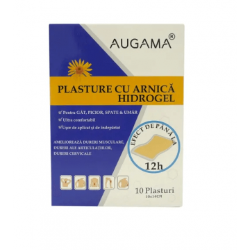 Augama Plasturi cu arnica si hidrogel 10 x 14 cm 10 bucati