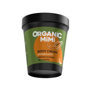 Crema de corp anticelulitica cu migdale si papaya, 200ml, Organic Mimi Crema de corp anticelulitica cu migdale si papaya, 200ml, Organic Mimi