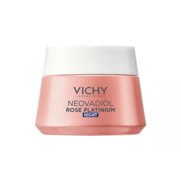 Crema de noapte cu efect de redensificare si revitalizare Vichy Neovadiol Rose Platinium, 50 ml Crema de noapte cu efect de redensificare si revitalizare Vichy Neovadiol Rose Platinium, 50 ml