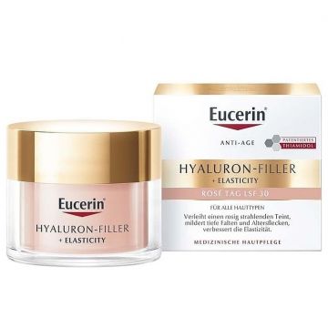 Crema de zi SPF30 Hyaluron Filler + Elasticity Rose, Eucerin, 50 ml Crema de zi SPF30 Hyaluron Filler + Elasticity Rose, Eucerin, 50 ml