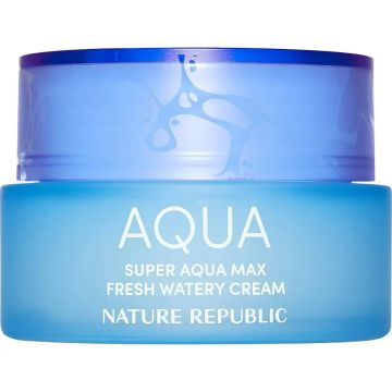 Crema hidratanta pentru fata Fresh Watery Super Aqua Max, 80g, Nature Republic
