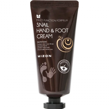 Crema hidratanta pentru maini si picioare cu extract de melc, 100ml, Mizon