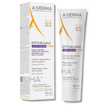 Crema reparatoare cu SPF 50 + Epitheliale Ultra Repair A-Derma, 100 ml Crema reparatoare cu SPF 50 + Epitheliale Ultra Repair A-Derma, 100 ml