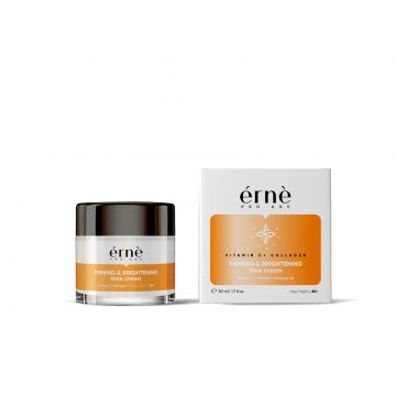 Crema tonifianta si iluminanta zi/noapte pentru fata cu Vitamina C si Colagen 60+, 50ml, Erne