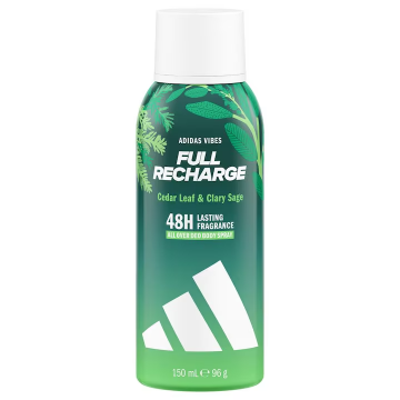 Deodorant spray Vibes Full Recharge, 150ml, Adidas