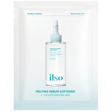 Dischete cu esenta pentru indepartarea sebumului Melting Sebum Softener Trial Kit, 2 bucati, Ilso