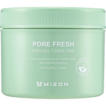 Dischete cu toner pentru minimizarea porilor si efect de peeling, 60 bucati, Mizon