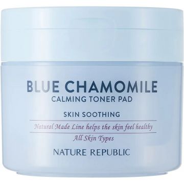 Dischete tonice cu musetel albastru Natural Made, 50 bucati, Nature Republic