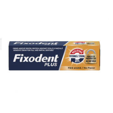 Fixodent Plus Strong Bite Crema adeziva pentru proteza dentara 40 g