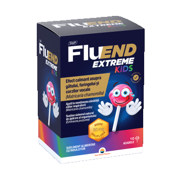 Fluend Extreme Kids, 10 acadele, Sun Wave Pharma