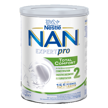 Formula de lapte praf Nan Expert Pro Total Confort 2 de la 6 luni, 800g, Nestle