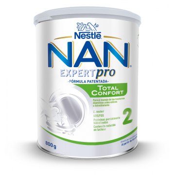 Formula de lapte praf Nan Expert Pro Total Confort 2 de la 6 luni, 800g, Nestle