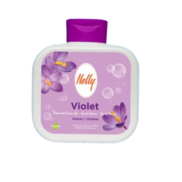 Gel de dus cu aroma de violete, 750ml, Nelly