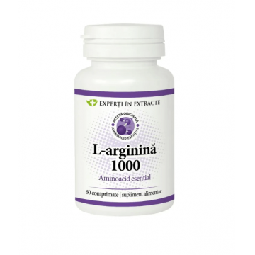 L-arginina 1000 60 comprimate L-arginina 1000 60 comprimate