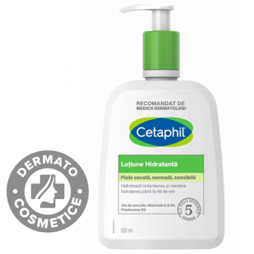 Lotiune hidratanta pentru fata si corp, 500ml, Cetaphil