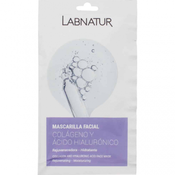 Masca de fata cu acid hialuronic si colagen, 15ml, LabNatur
