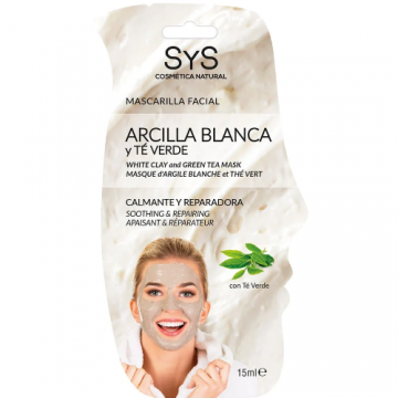 Masca de fata cu ceai verde si argila alba, 15ml, LabNatur