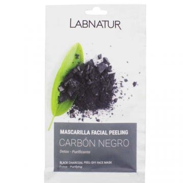 Masca de fata exfolianta cu Carbune negru, 10ml, LabNatur