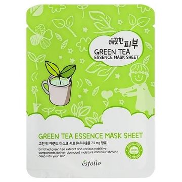 Masca de fata tip servetel cu extract de ceai verde Pure Skin, 25ml, Esfolio