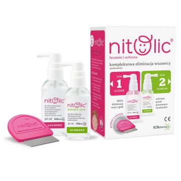 Nitolic Kit Tratament complex paduchi si lindini 50 ml