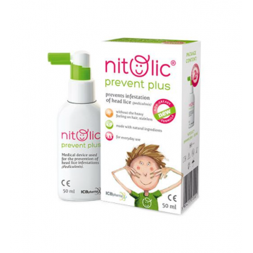 Nitolic Prevent Plus Spray impotriva paduchilor 50 ml Nitolic Prevent Plus Spray impotriva paduchilor 50 ml