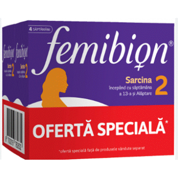 Pachet Femibion 2 Sarcina si Alaptare, 2x 28 comprimate + 28 capsule