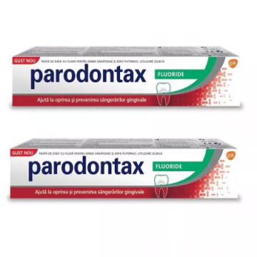 Pachet Pasta de dinti Fluoride, 2 x 75ml, Parodontax