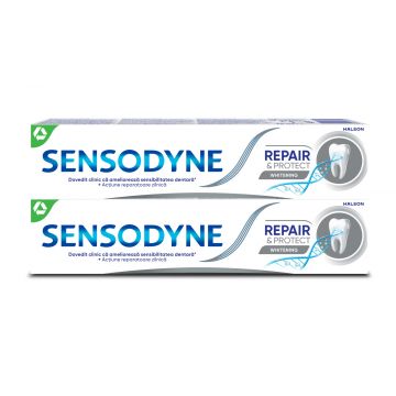 Pachet Pasta de dinti Repair & Protect Whitening, 2 x 75ml, Sensodyne